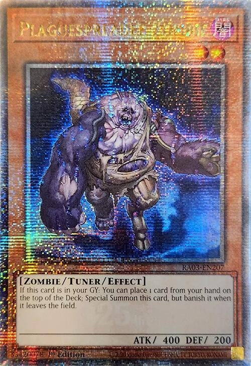 Plaguespreader Zombie (Quarter Century Secret Rare) (3207) - YuGiOh Single