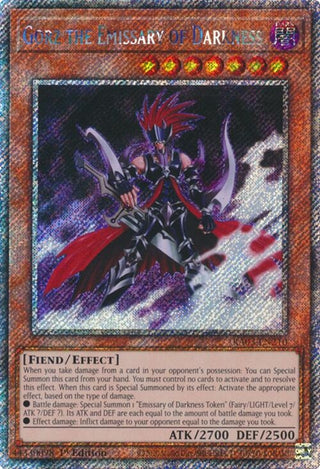 Gorz the Emissary of Darkness (Platinum Secret Rare) (3210) - YuGiOh Single
