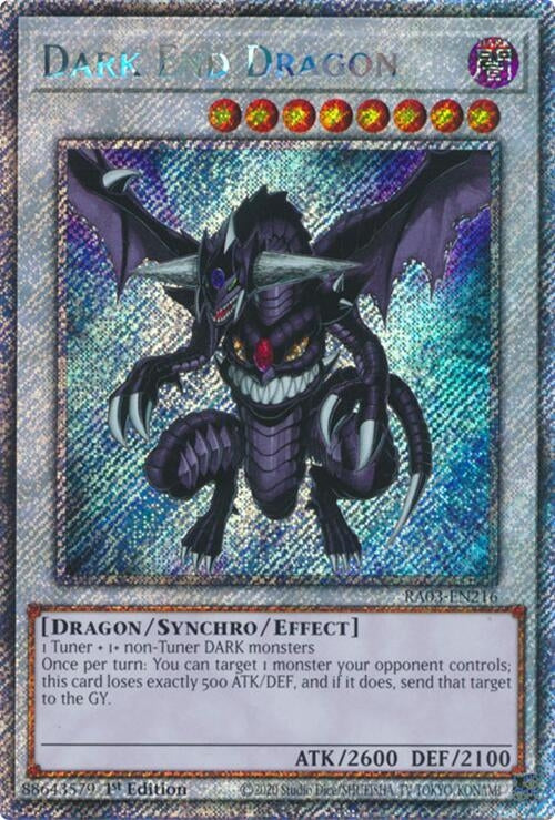Dark End Dragon (Platinum Secret Rare) (3216) - YuGiOh Single