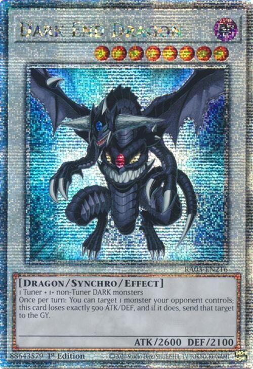 Dark End Dragon (Quarter Century Secret Rare) (3216) - YuGiOh Single