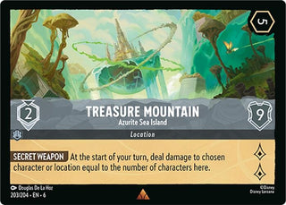 Treasure Mountain - Azurite Sea Island (203) (6) - Disney Lorcana Single