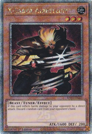 X-Saber Airbellum (Quarter Century Secret Rare) (3221) - YuGiOh Single