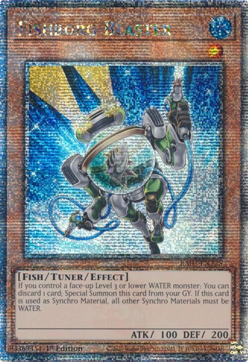 Fishborg Blaster (Quarter Century Secret Rare) (3225) - YuGiOh Single