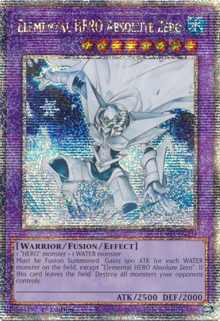 Elemental HERO Absolute Zero (Quarter Century Secret Rare) (3231) - YuGiOh Single
