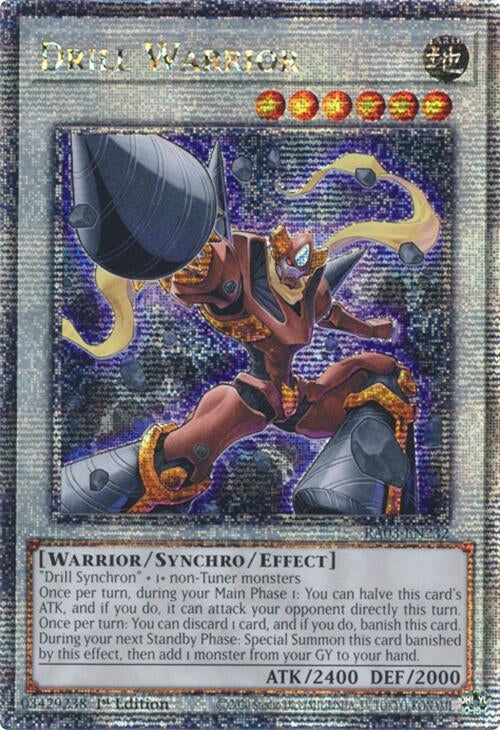 Drill Warrior (Quarter Century Secret Rare) (3232) - YuGiOh Single