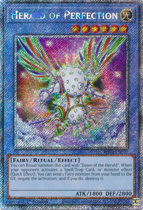 Herald of Perfection (Platinum Secret Rare) (3237) - YuGiOh Single