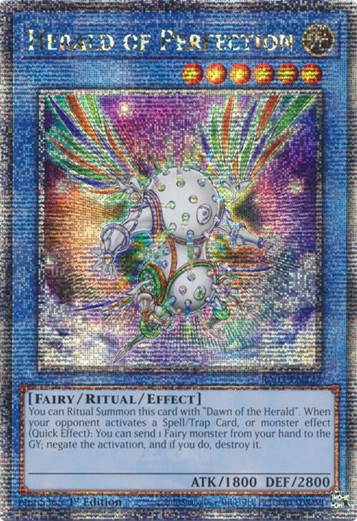 Herald of Perfection (Quarter Century Secret Rare) (3237) - YuGiOh Single