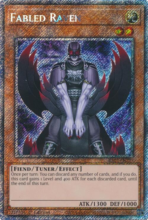 Fabled Raven (Platinum Secret Rare) (3239) - YuGiOh Single