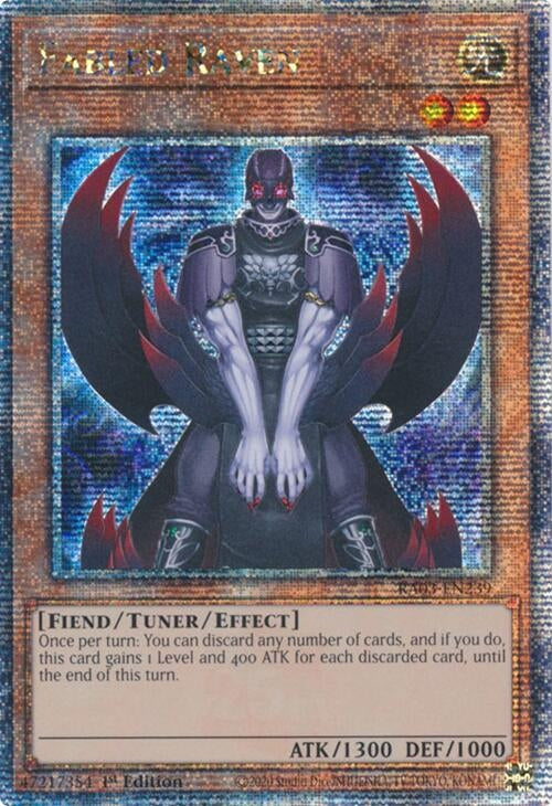 Fabled Raven (Quarter Century Secret Rare) (3239) - YuGiOh Single