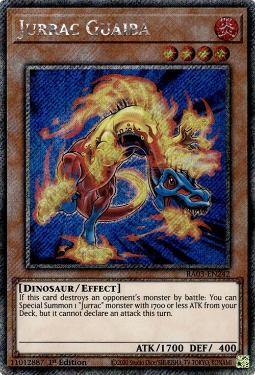 Jurrac Guaiba (Platinum Secret Rare) (3242) - YuGiOh Single