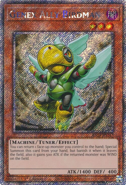Genex Ally Birdman (Platinum Secret Rare) (3247) - YuGiOh Single
