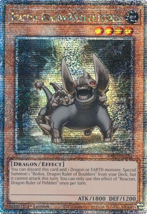 Reactan Dragon Ruler of Pebbles (Quarter Century Secret Rare) (3254) - YuGiOh Single