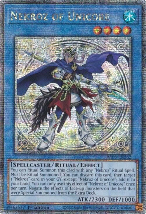 Nekroz of Unicore (Quarter Century Secret Rare) (3262) - YuGiOh Single