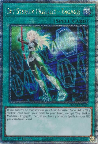 Sky Striker Mobilize - Engage! (Quarter Century Secret Rare) (3269) - YuGiOh Single