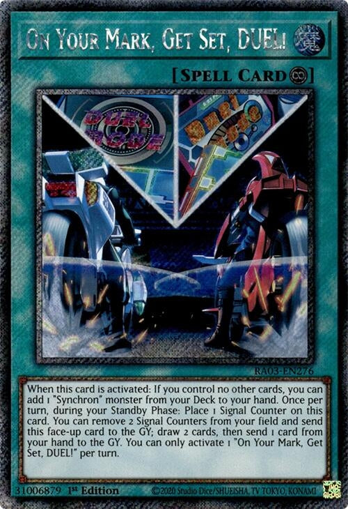 On Your Mark Get Set DUEL! (Platinum Secret Rare) (3276) - YuGiOh Single