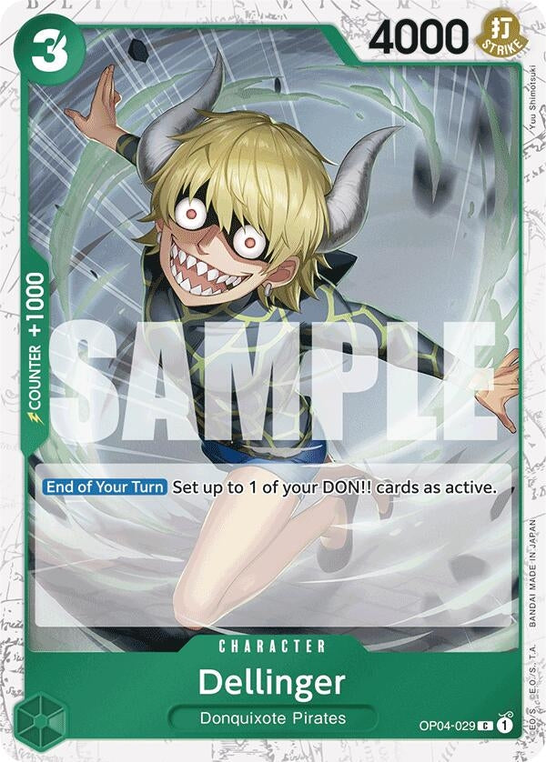 Dellinger (4029) (PRB-01) - One Piece Card Game Single