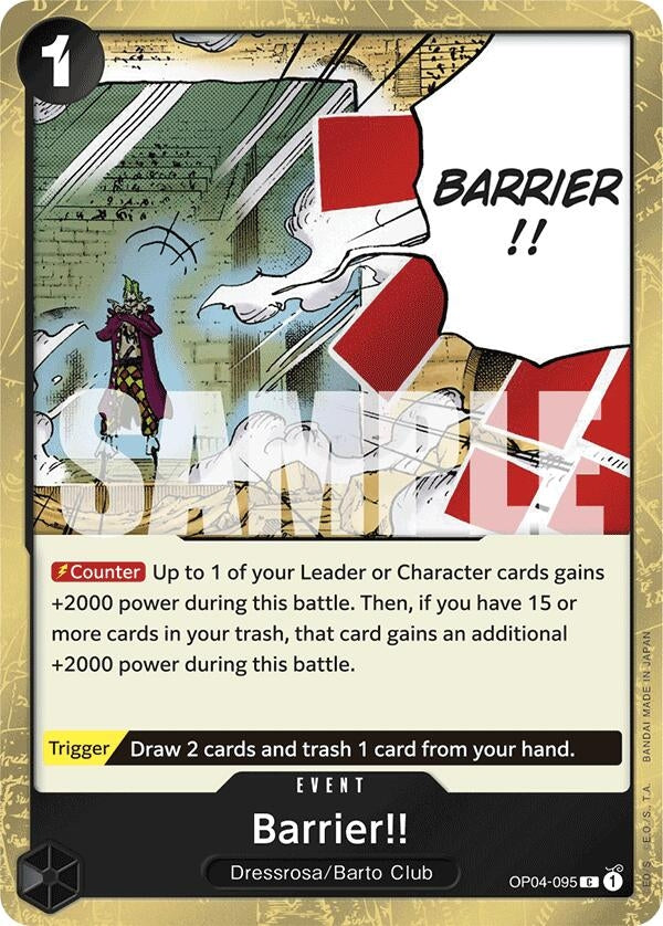 Barrier!! (4095) (PRB-01) - One Piece Card Game Single