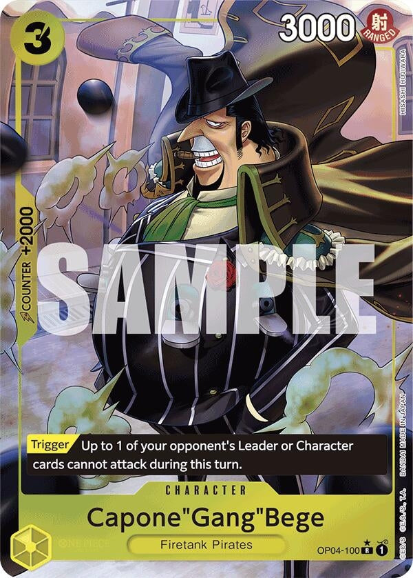 Capone’Gang’Bege (OP04-100) (Full Art) (4100) (PRB-01) - One Piece Card Game Single