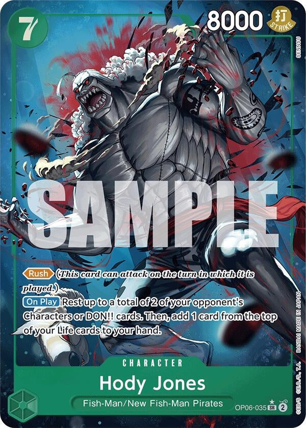 Hody Jones (Alternate Art) (6035) (PRB-01) - One Piece Card Game Single