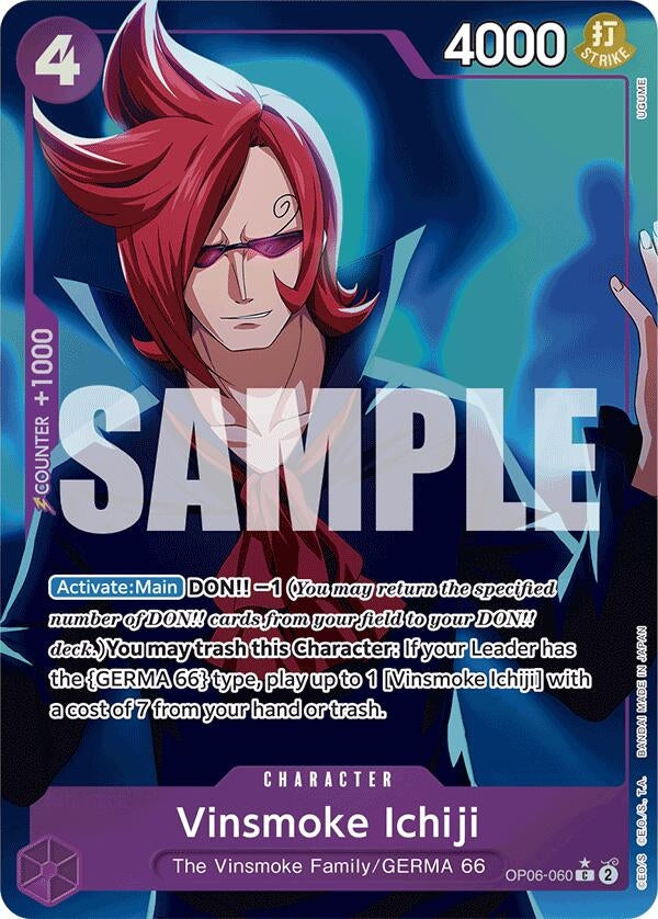 Vinsmoke Ichiji (OP06-060) (Full Art) (6060) (PRB-01) - One Piece Card Game Single