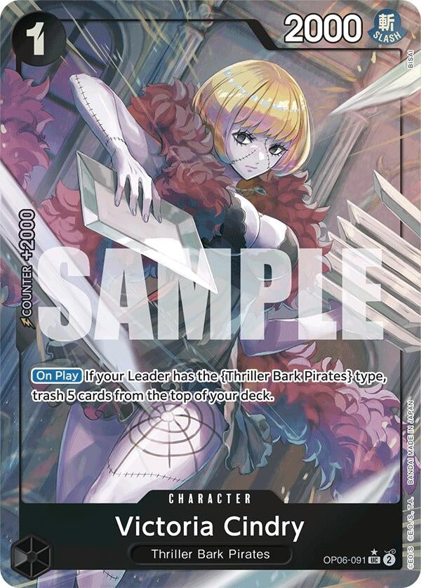 Victoria Cindry (Full Art) (6091) (PRB-01) - One Piece Card Game Single