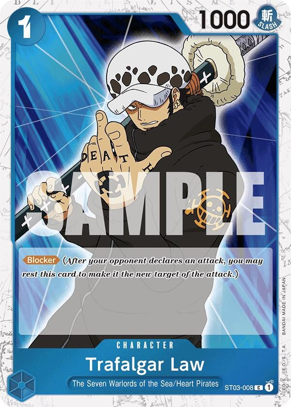 Trafalgar Law (ST03-008) (3008) (PRB-01) - One Piece Card Game Single