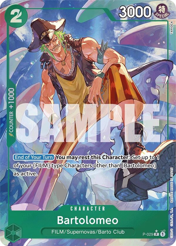Bartolomeo (P-029) (Full Art) (29) (PRB-01) - One Piece Card Game Single
