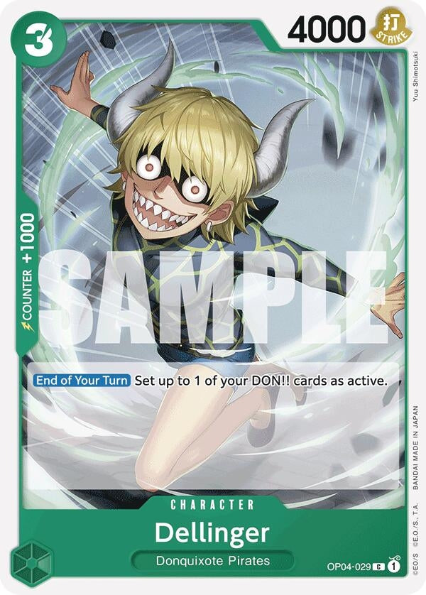Dellinger (Reprint) (4029) (PRB-01) - One Piece Card Game Single