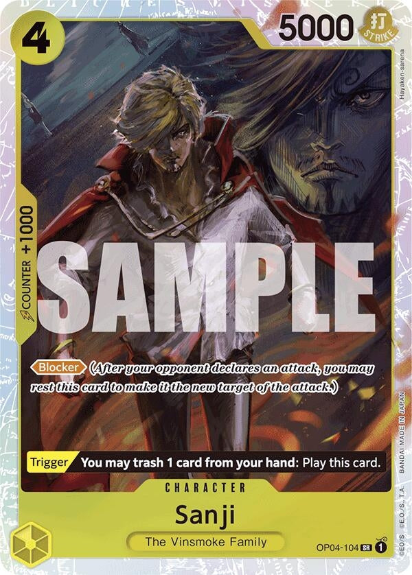 Sanji (Reprint) (4104) (PRB-01) - One Piece Card Game Single