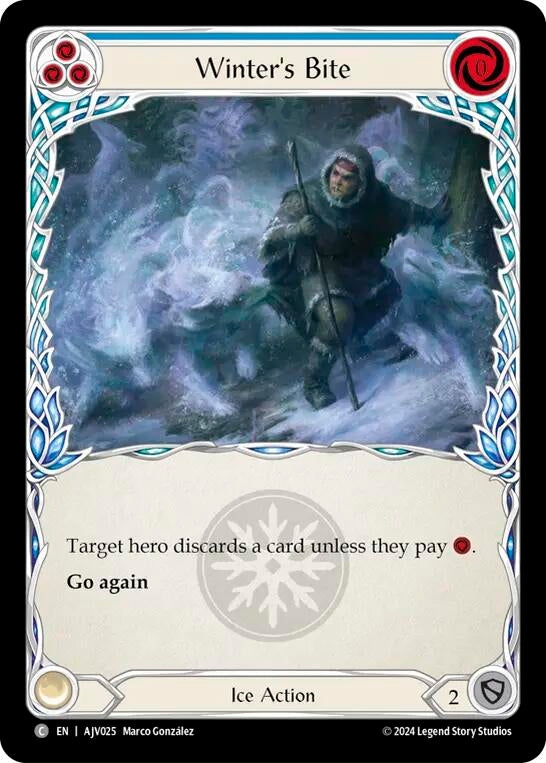 Image for Winter's Bite (Blue) (AJV025) - Flesh and Blood TCG