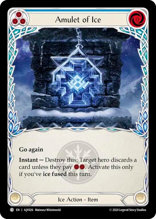 Amulet of Ice - Flesh and Blood TCG Single