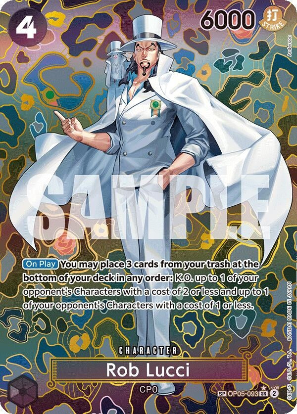 Rob Lucci (SP) (5093) (OP09) - One Piece Card Game Single