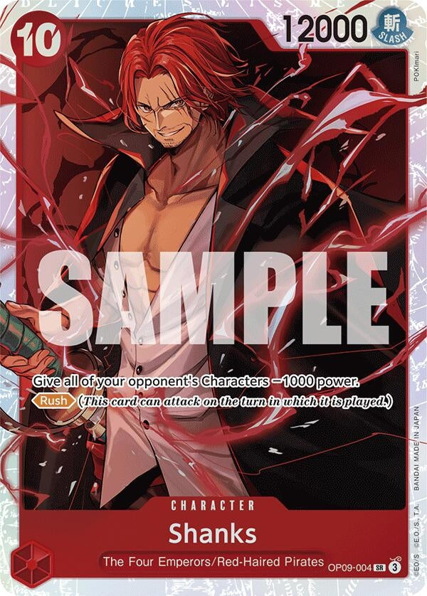Shanks (004) (9004) (OP09) - One Piece Card Game Single