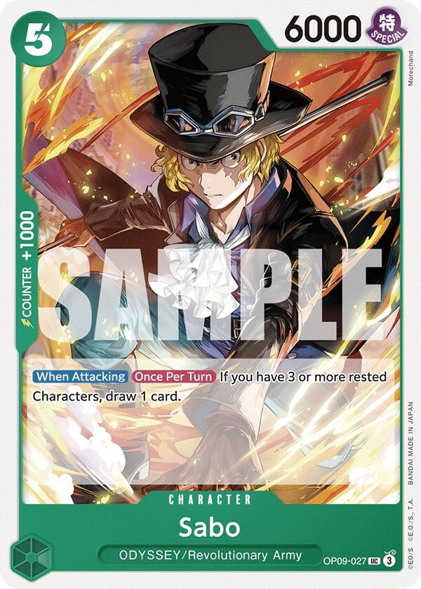 Sabo (027) (OP09-027) (OP09) - One Piece Card Game Single