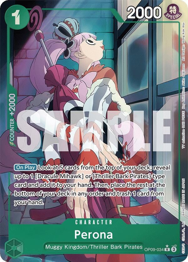 Perona (Parallel) (9034) (OP09) - One Piece Card Game Single
