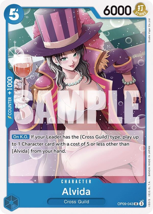 Alvida (OP09-043) (OP09) - One Piece Card Game Single