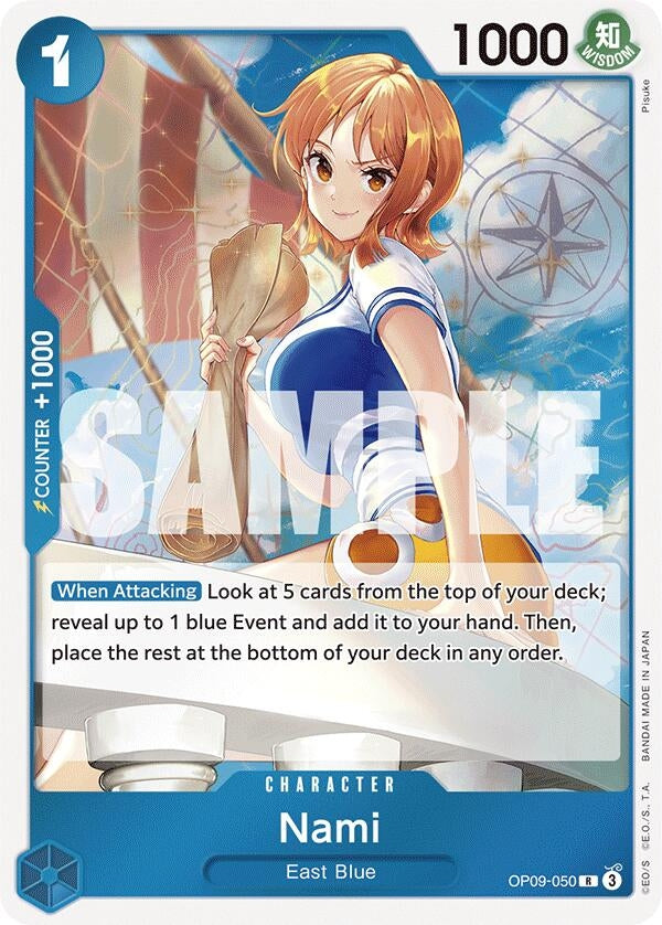 Nami (050) (9050) (OP09) - One Piece Card Game Single