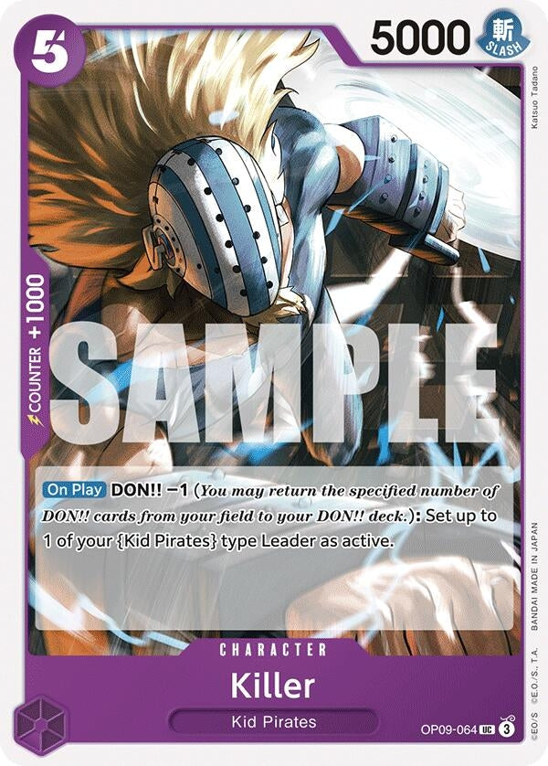 Killer (OP09-064) (OP09) - One Piece Card Game Single