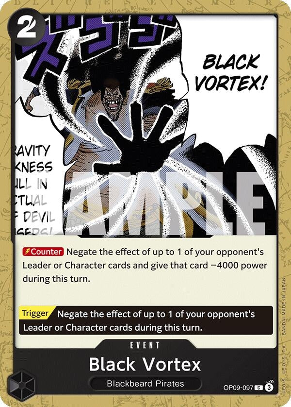 Black Vortex (OP09-097) (OP09) - One Piece Card Game Single