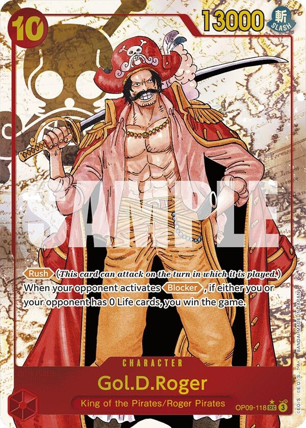 Gol.D.Roger (Alternate Art) (9118) (OP09) - One Piece Card Game Single