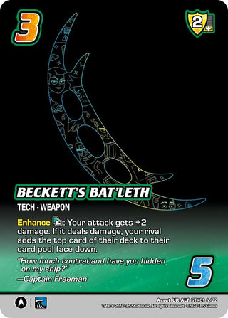Beckett’s Bat’leth (Alternate Art) (1422) - UniVersus Single