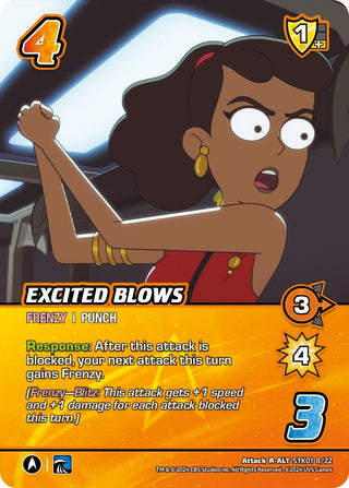 Excited Blows (Alternate Art) (1822) - UniVersus Single