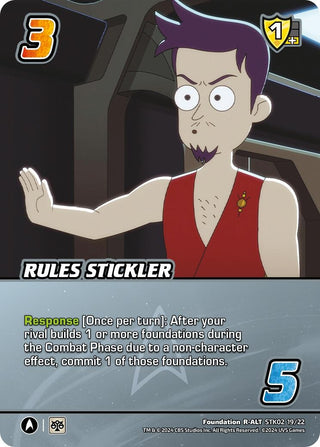 Rules Stickler (Alternate Art) (21922) - UniVersus Single