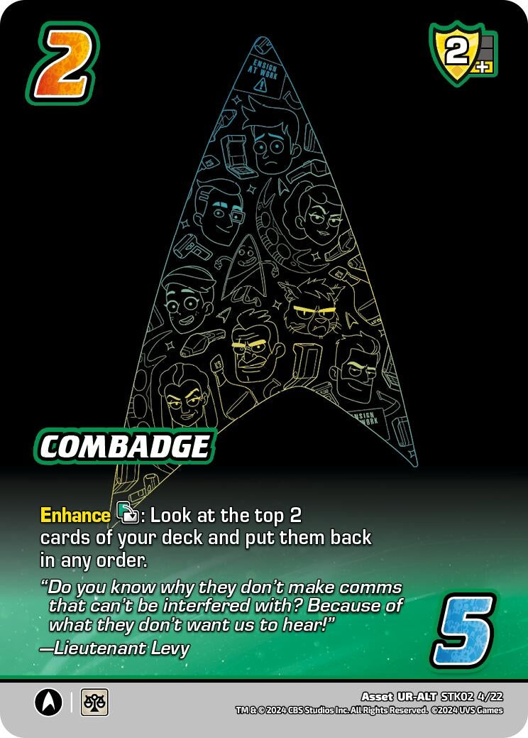 Combadge (Alternate Art) (2422) - UniVersus Single