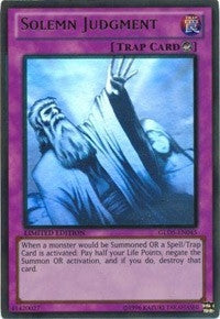 Solemn Judgment (5045) (GLD5) - YuGiOh Single