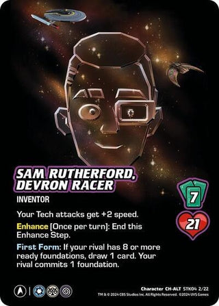 Sam Rutherford Devron Racer (Alternate Art) (4222) - UniVersus Single