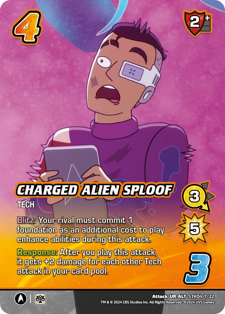 Charged Alien Sploof (Alternate Art) (4722) - UniVersus Single
