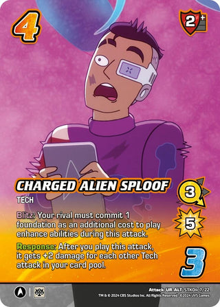 Charged Alien Sploof (Alternate Art) (4722) - UniVersus Single
