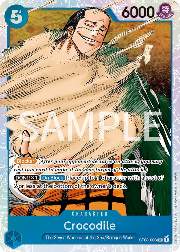 Crocodile (003) (3003) (OPRP) - One Piece Card Game Single