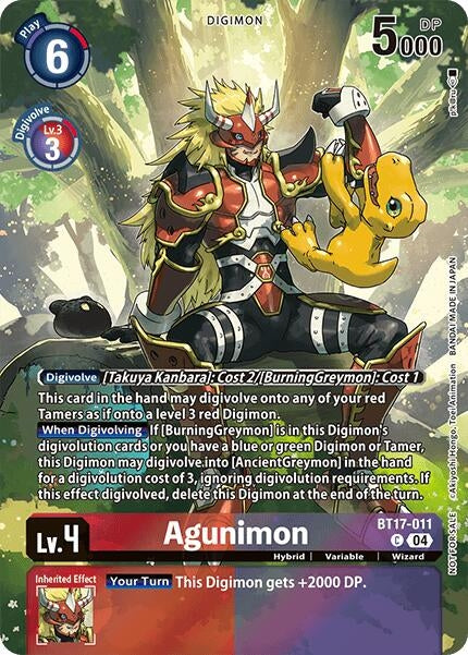 Agunimon (Legend Pack 2024 Box Topper) (BT17-011 C) - Digimon Card Game Single